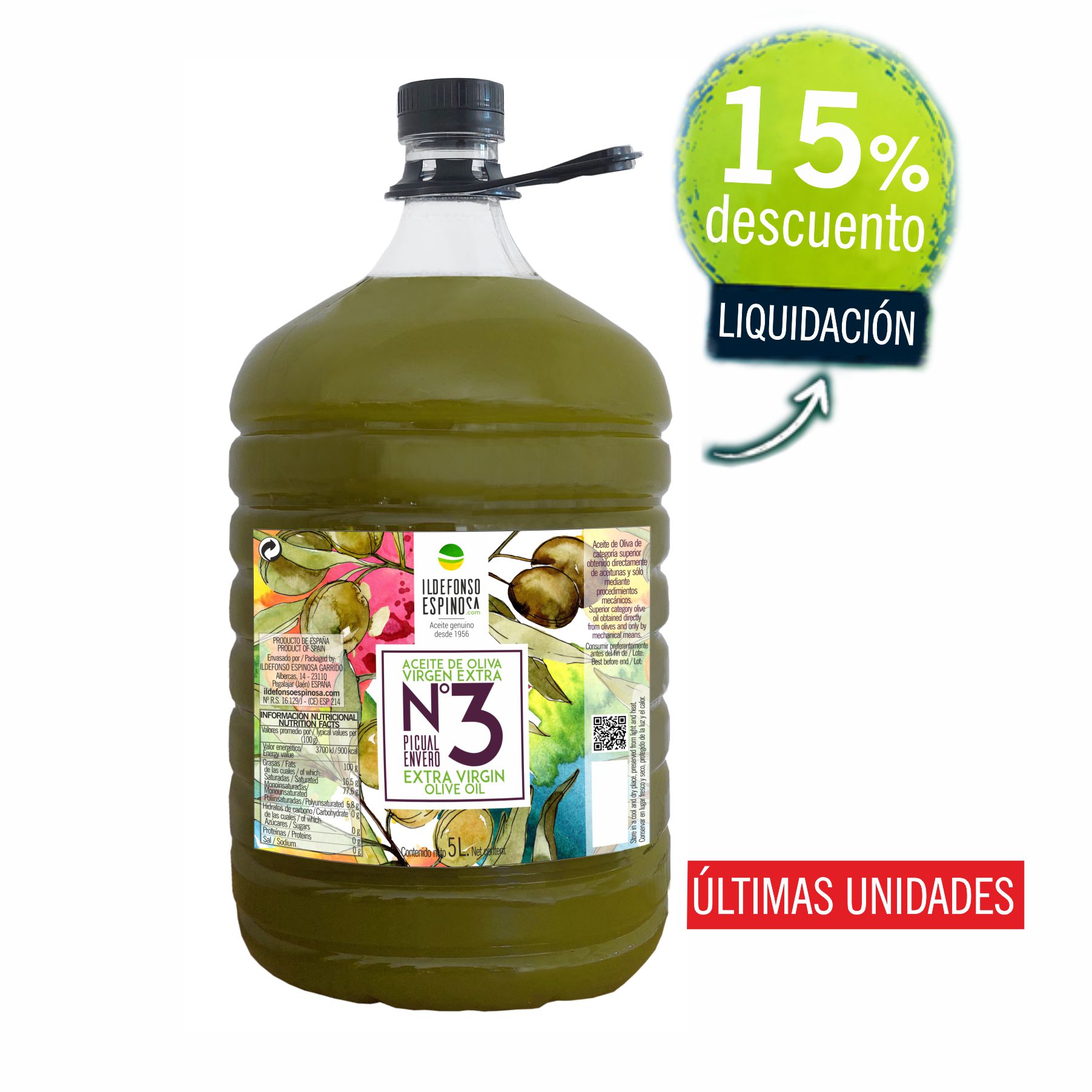CAJA 3X5L AOVE Nº3 ENVERO SIN FILTRAR 25/26