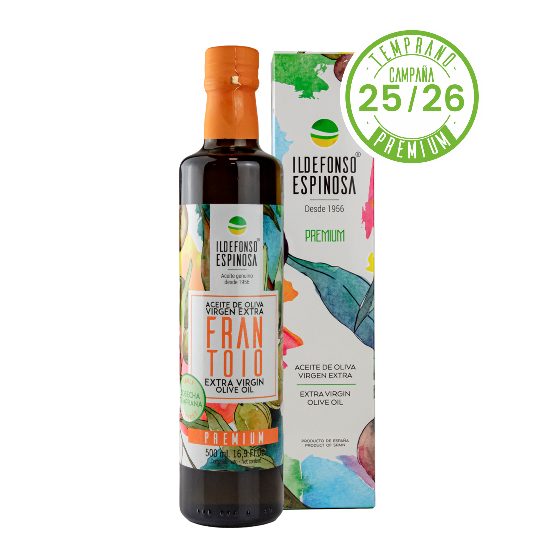 CAJA 6x500ML AOVE FRANTOIO TEMPRANO NUEVA COSECHA 25/26